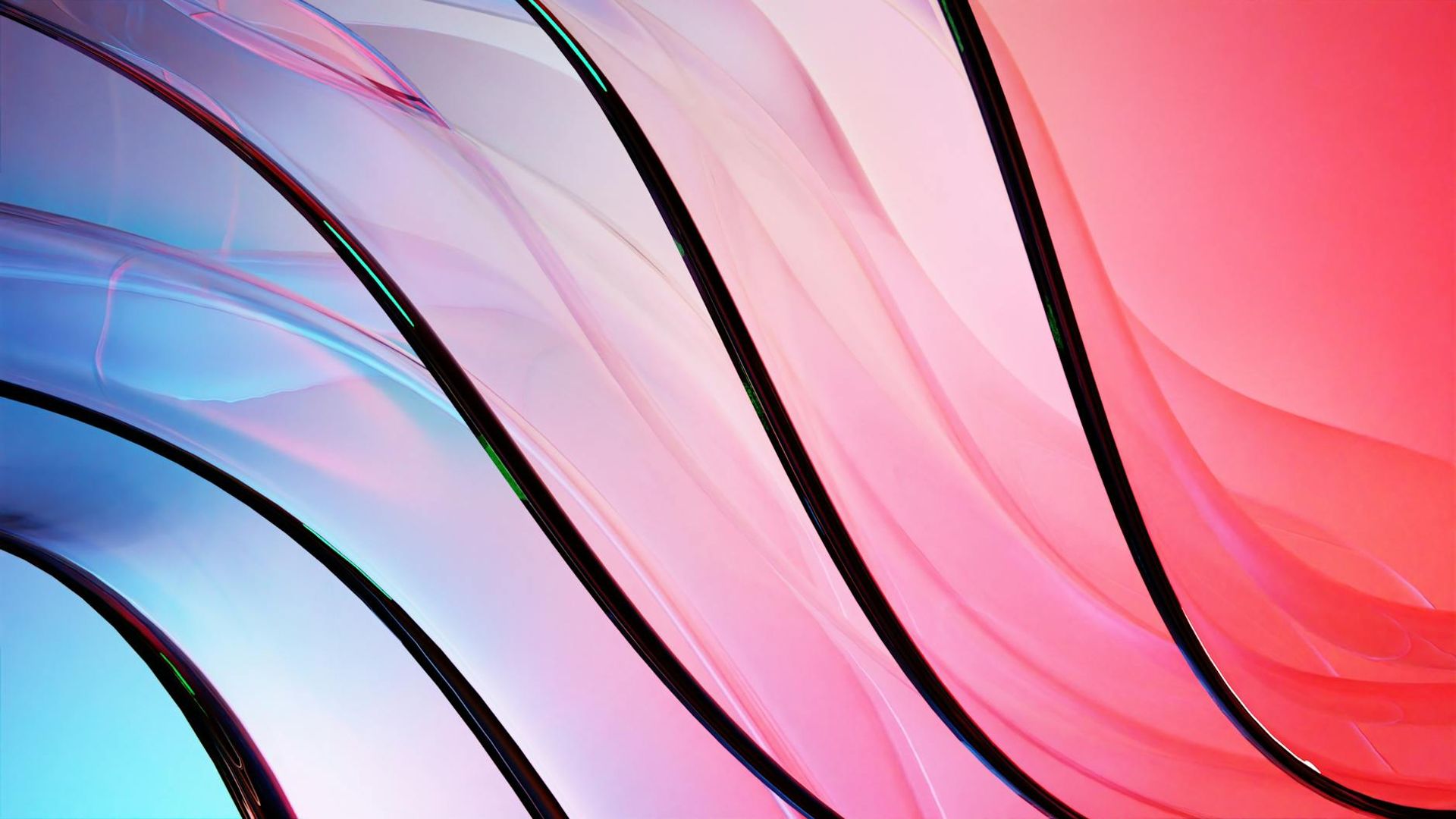 Abstract dynamic lines representing movement and energy flow.